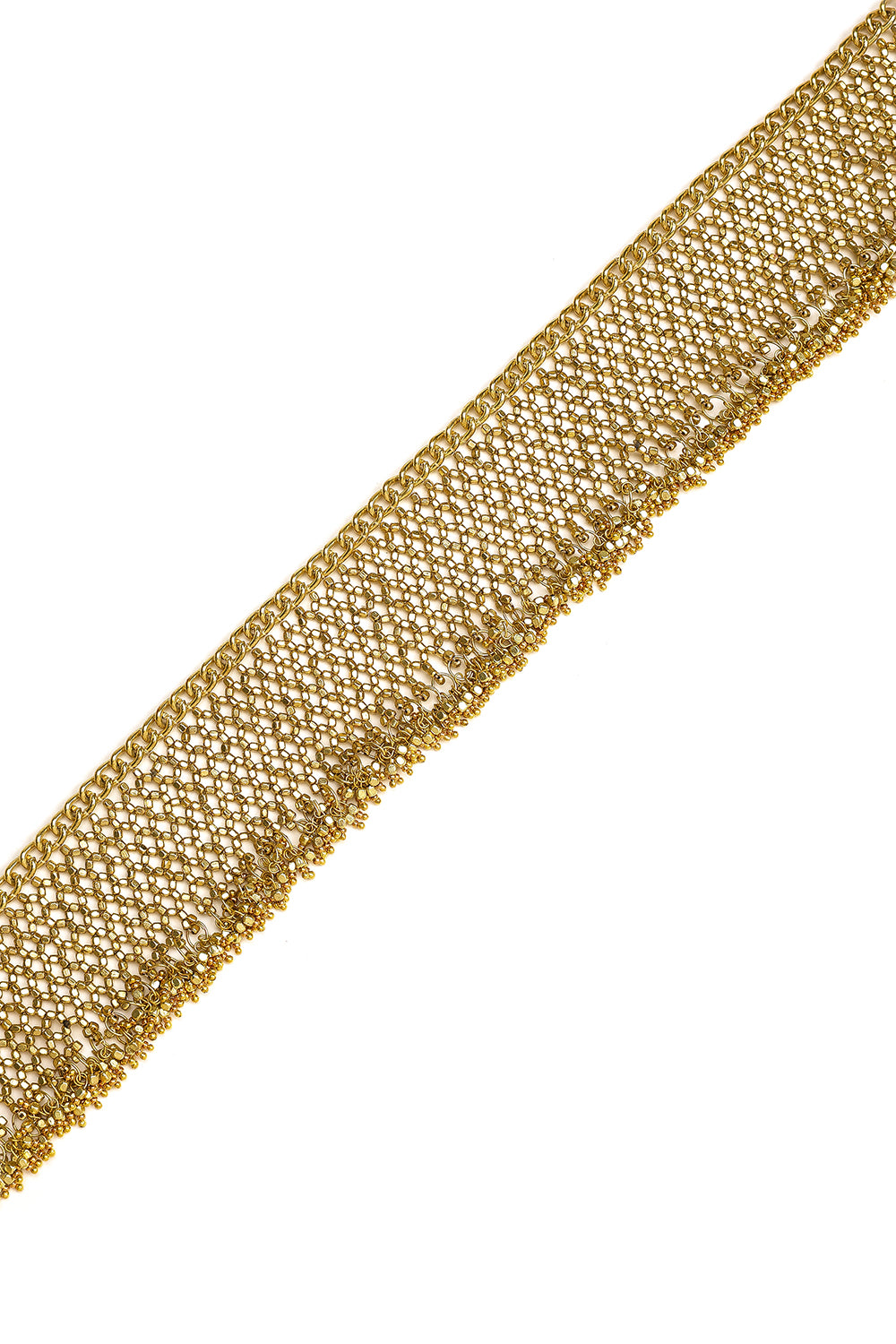 Gold Hammer Beads Belt