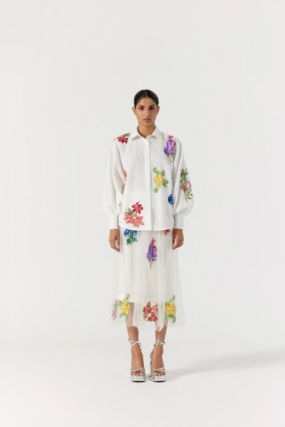 White Botanical Shirt