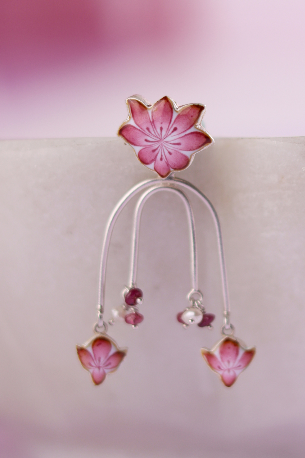 Padma Earrings (99% Pure Silver)