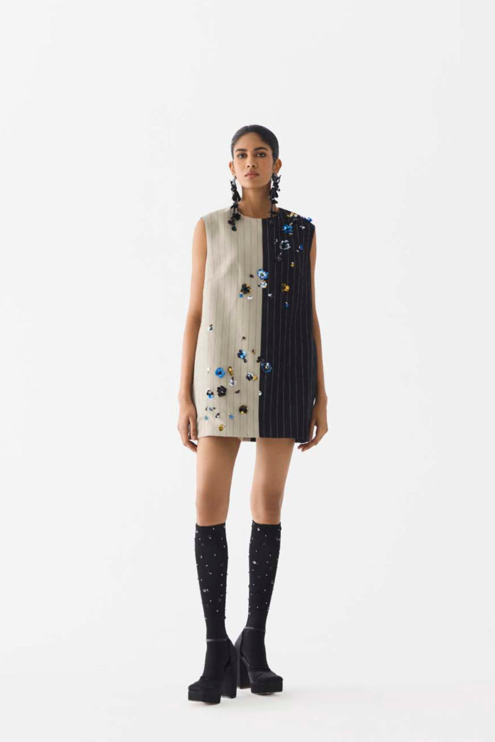 Buds Half & Half Suiting Dress