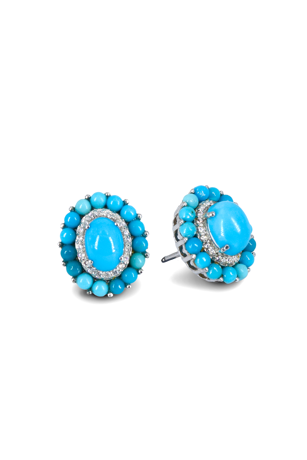 Victorian Turquoise Studs (Birthstone December)