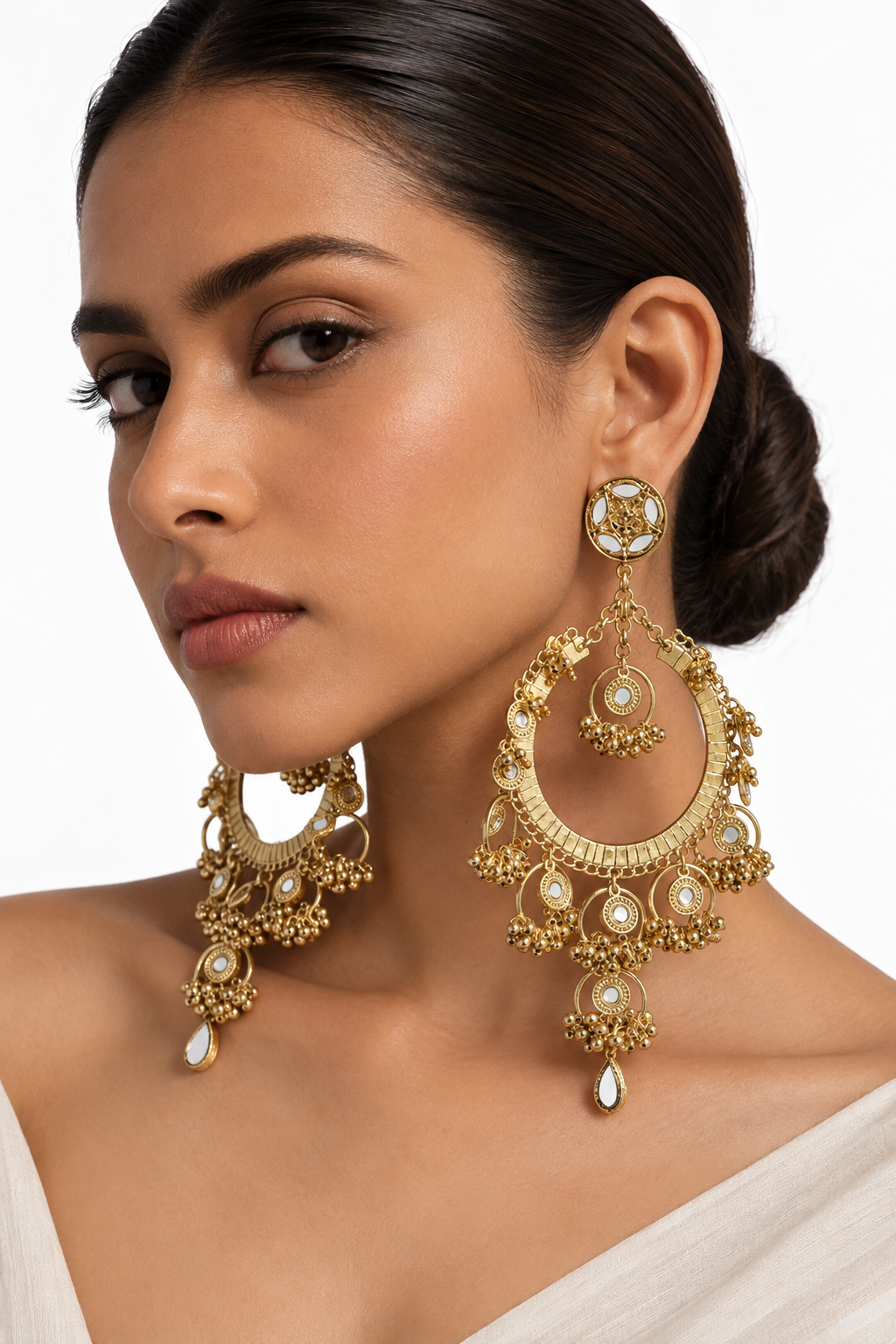 Gold Circle Hoop Earrings