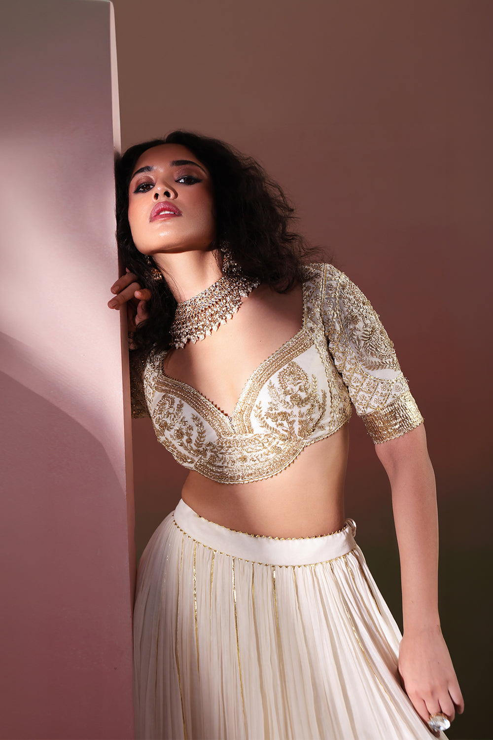 Kanak Mul Chanderi Lehenga Set