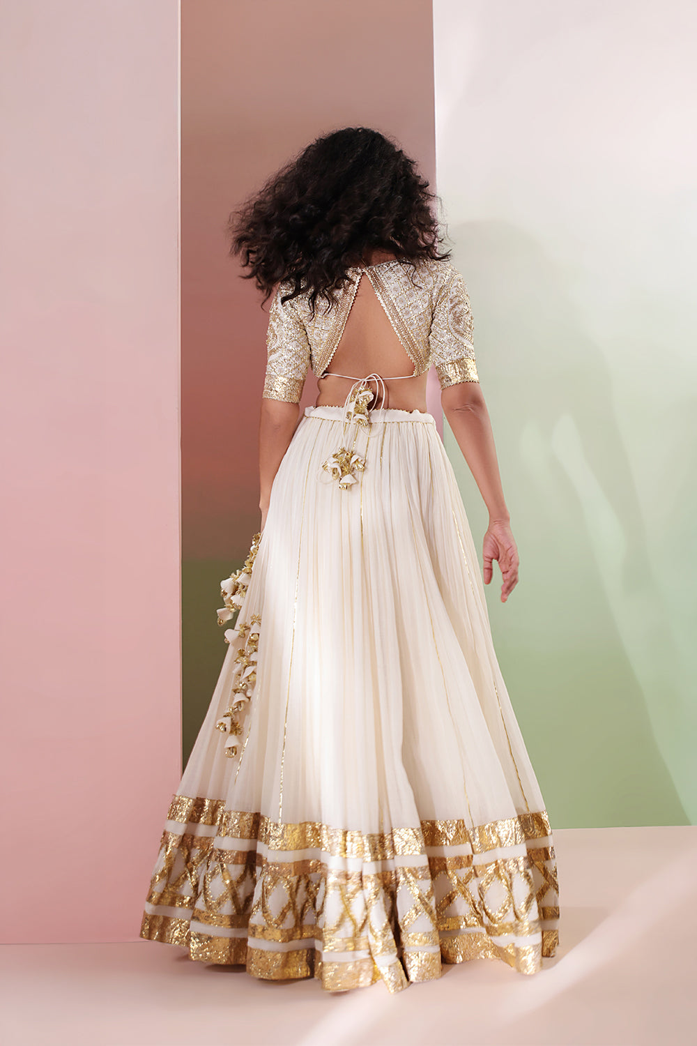 Kanak Mul Chanderi Lehenga Set