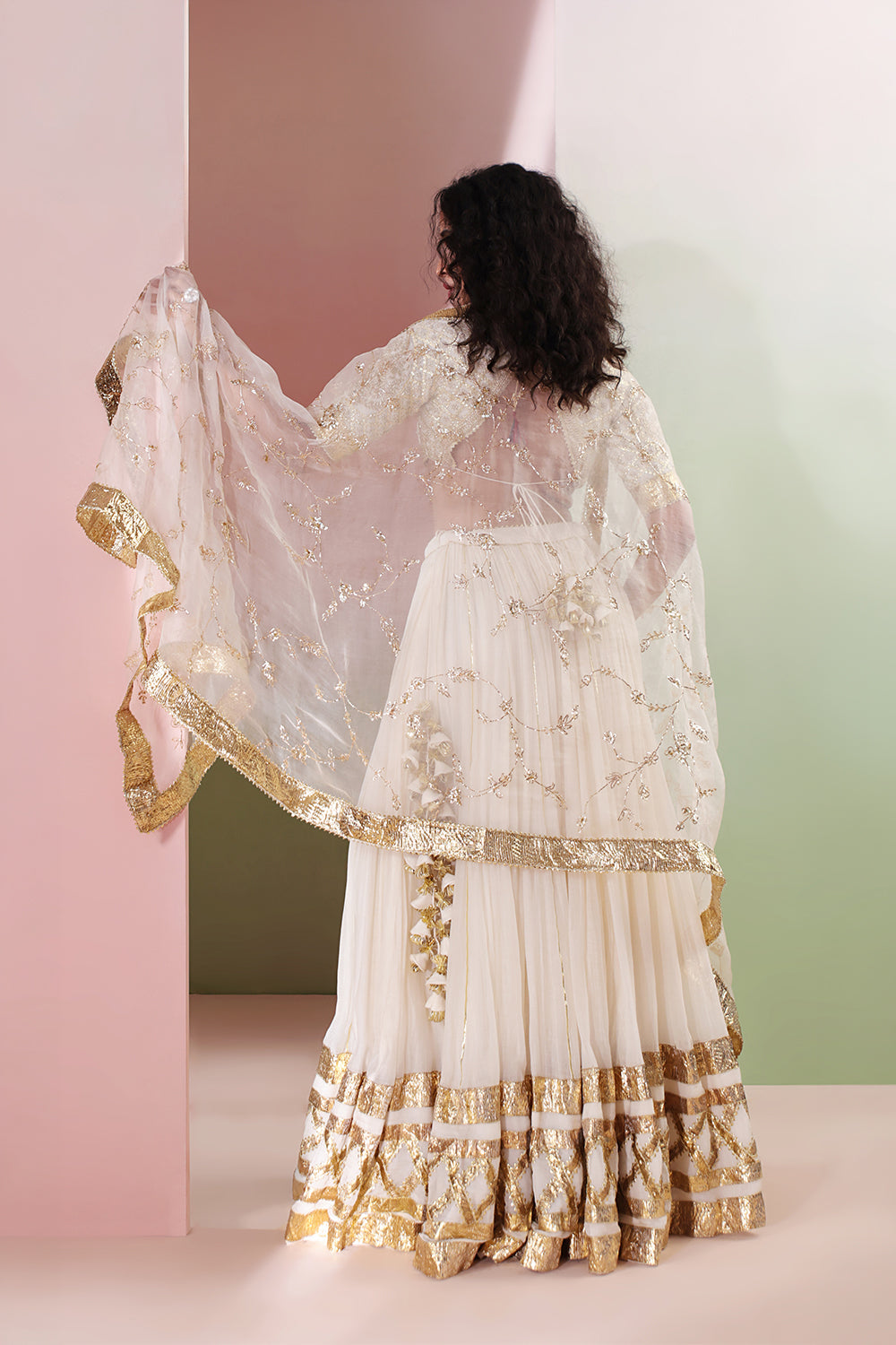 Kanak Mul Chanderi Lehenga Set