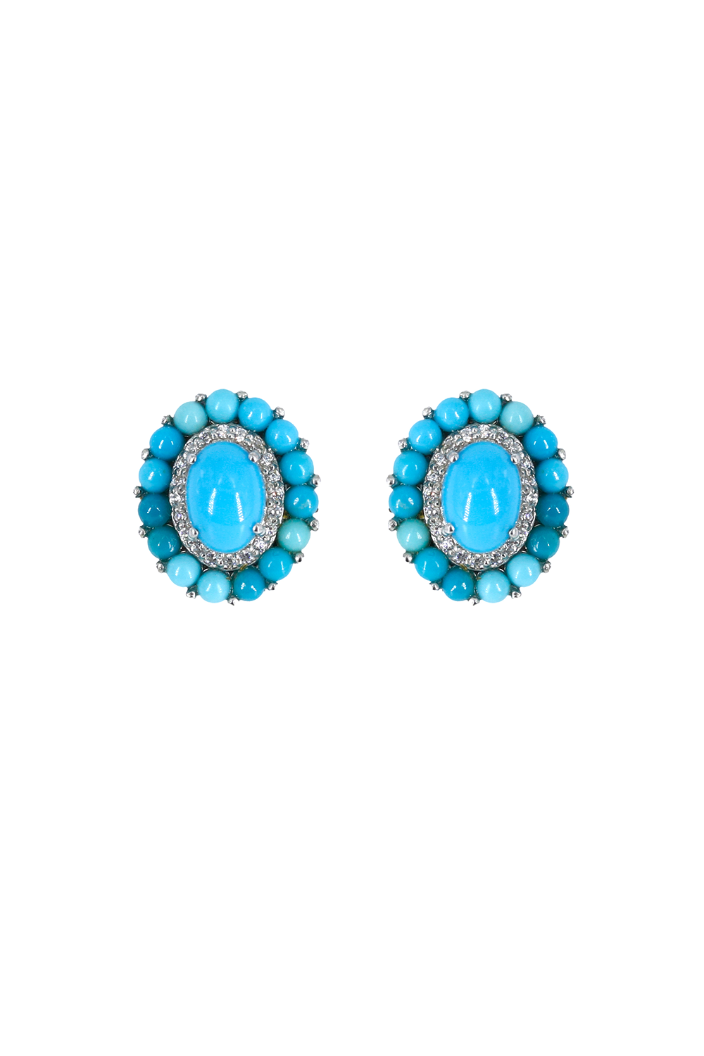 Victorian Turquoise Studs (Birthstone December)