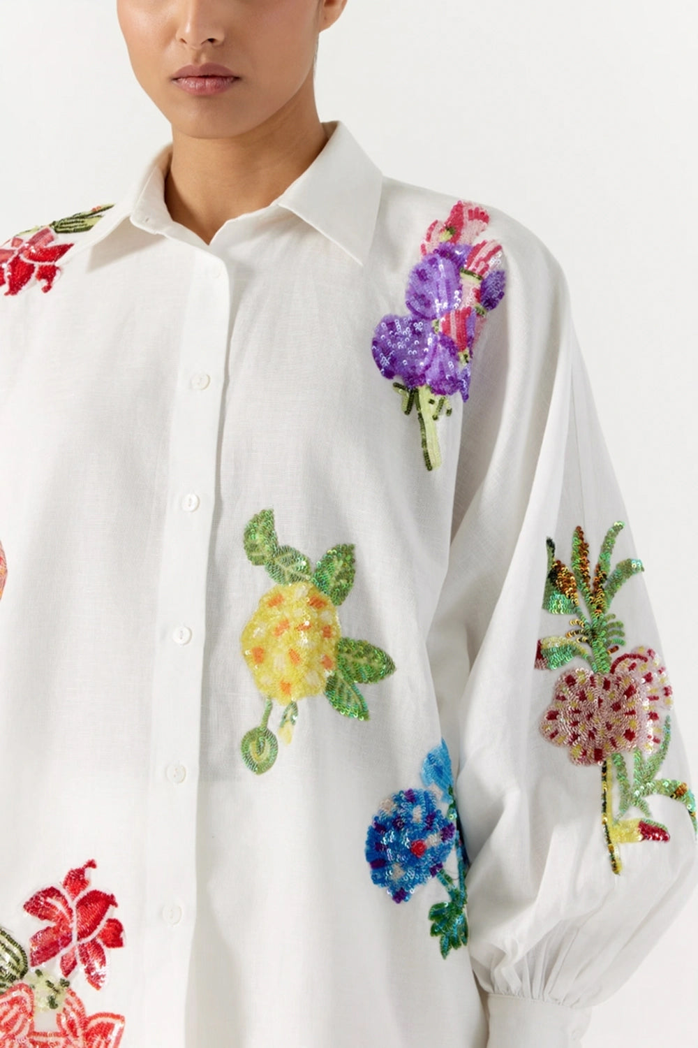 White Botanical Shirt