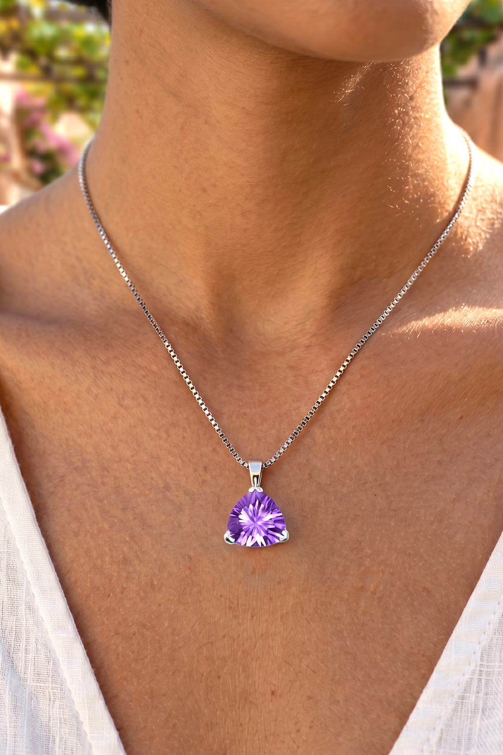 Born To Shine Amethyst Pendant (Birthstone February)
