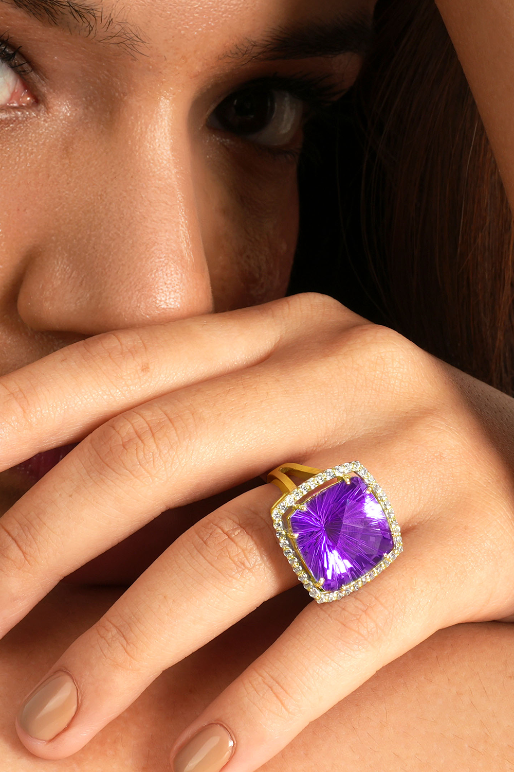 Born To Shine Amethyst Ring (Birthstone February)