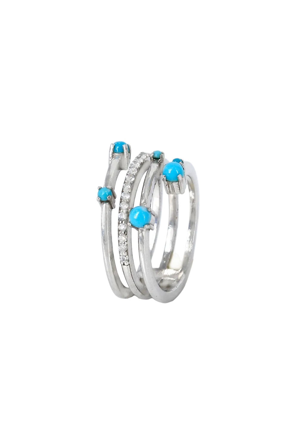 Celeste Turquoise Stack Ring (Birthstone December)