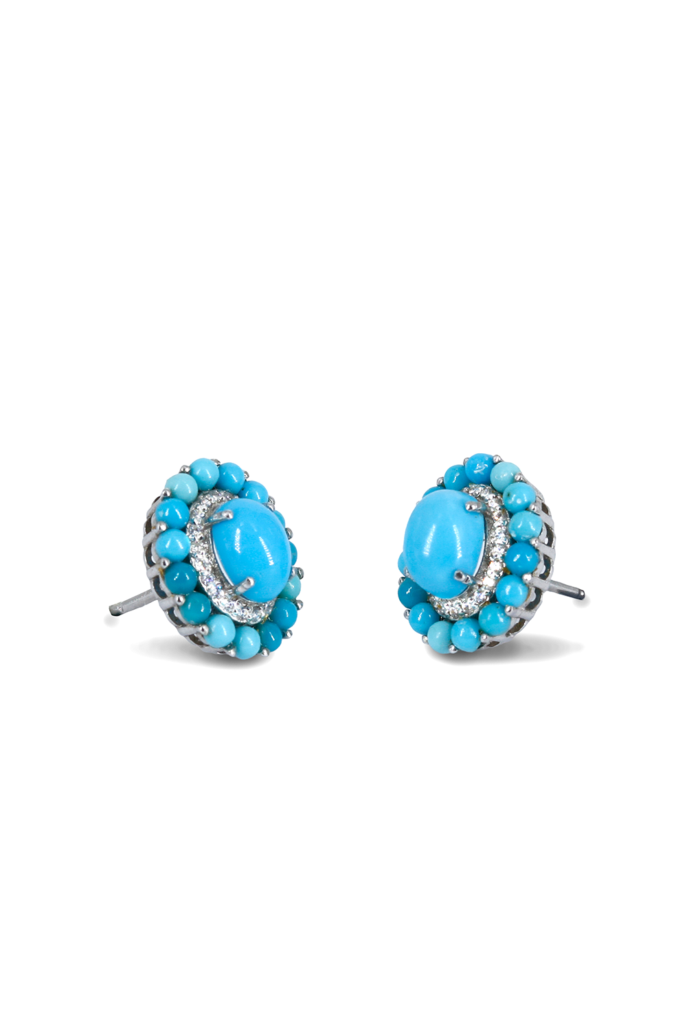 Victorian Turquoise Studs (Birthstone December)