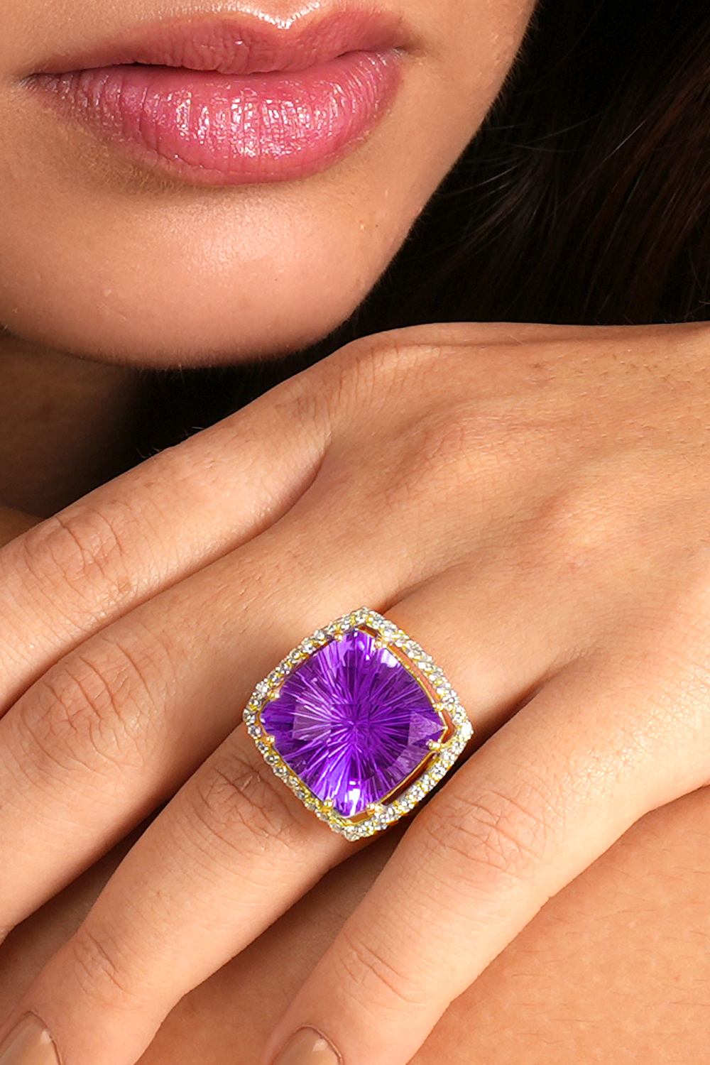 Born To Shine Amethyst Ring (Birthstone February)