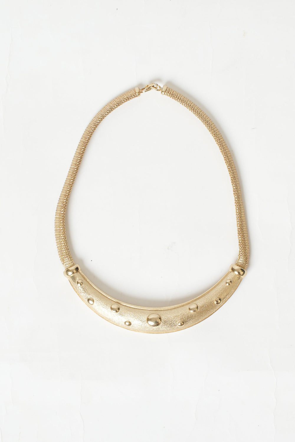 Vintage Christian Dior Omega Torc Choker Necklace