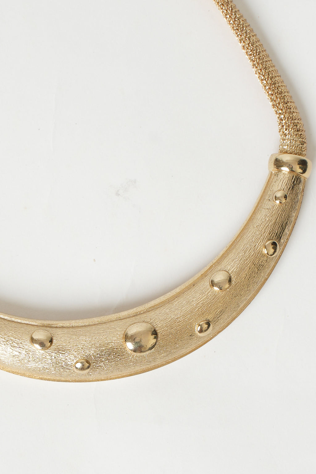 Vintage Christian Dior Omega Torc Choker Necklace
