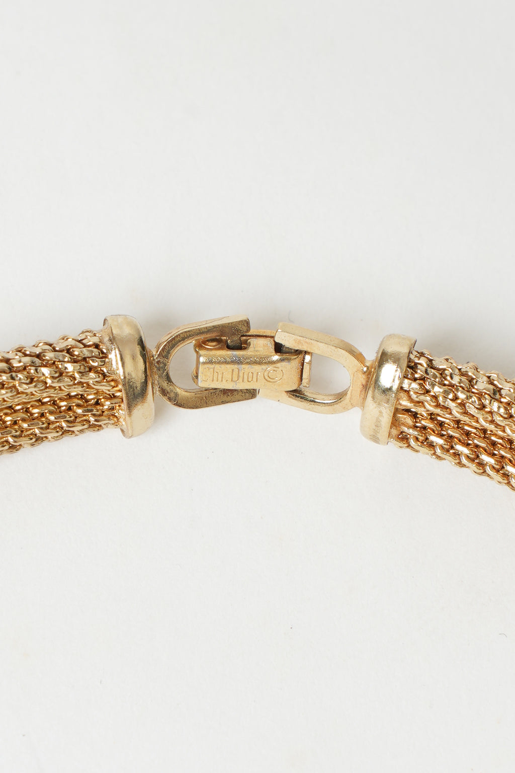 Vintage Christian Dior Omega Torc Choker Necklace