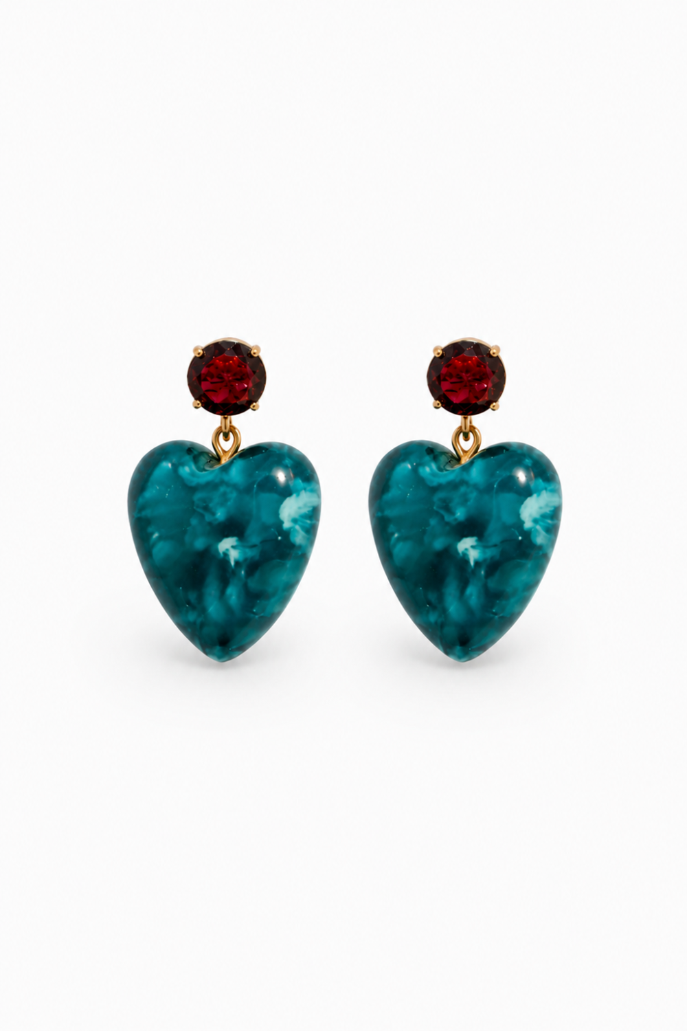 Teal Lullaby Earring (Birthstone January)