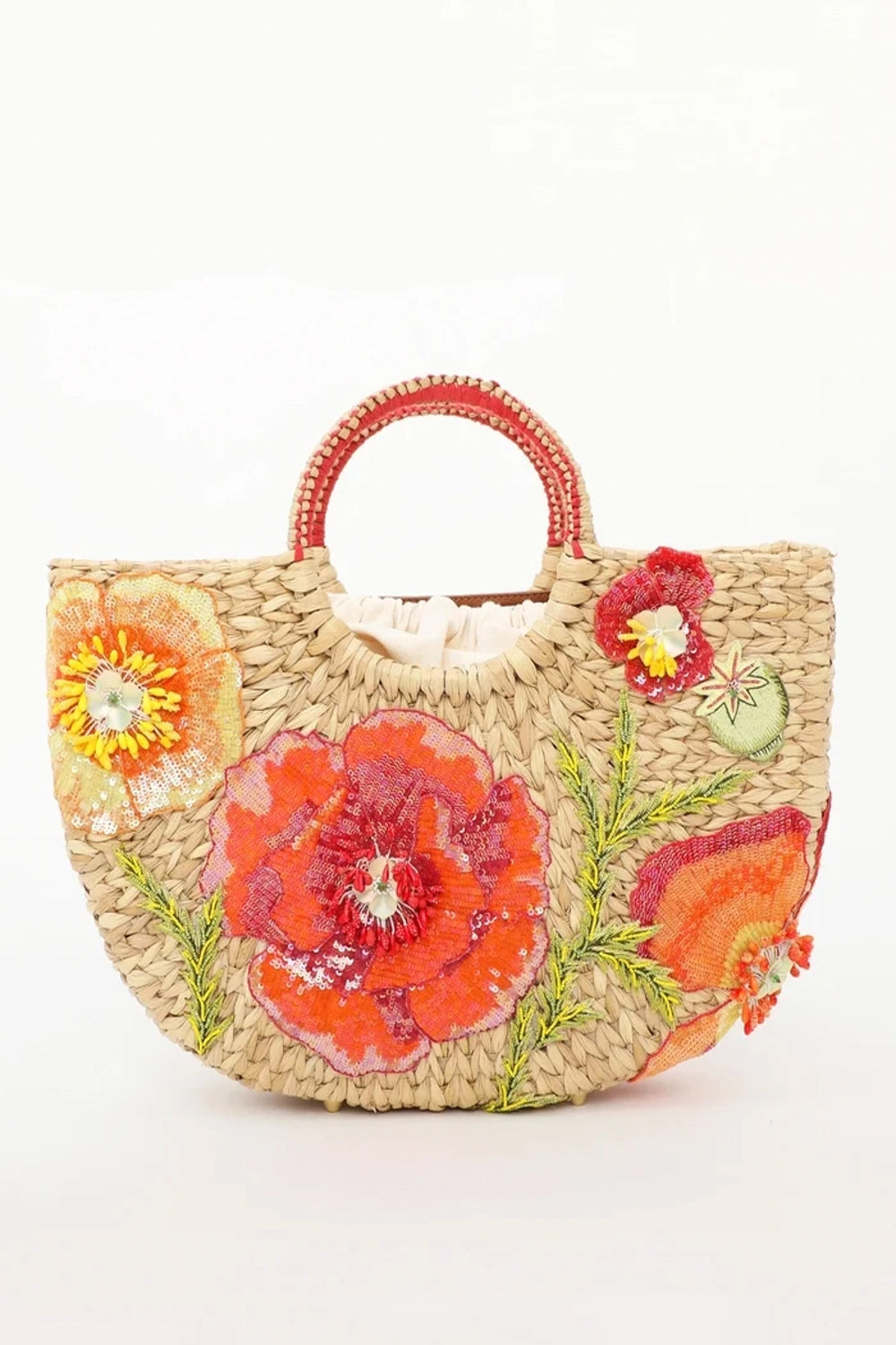 Shirley Poppy Kauna Grass Bag