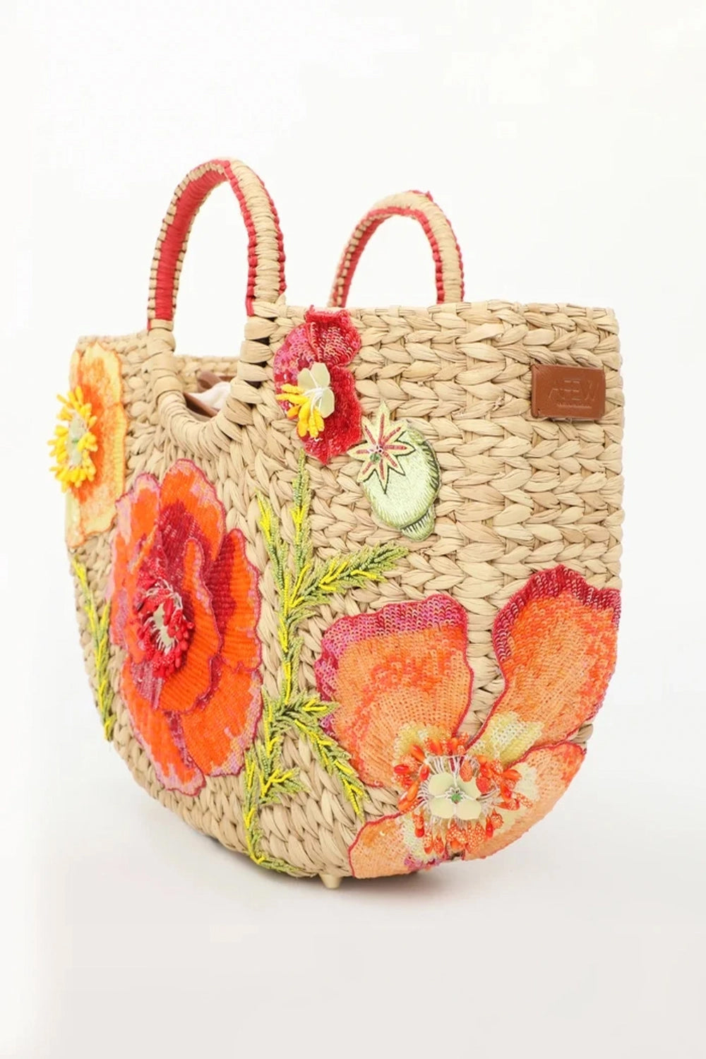 Shirley Poppy Kauna Grass Bag