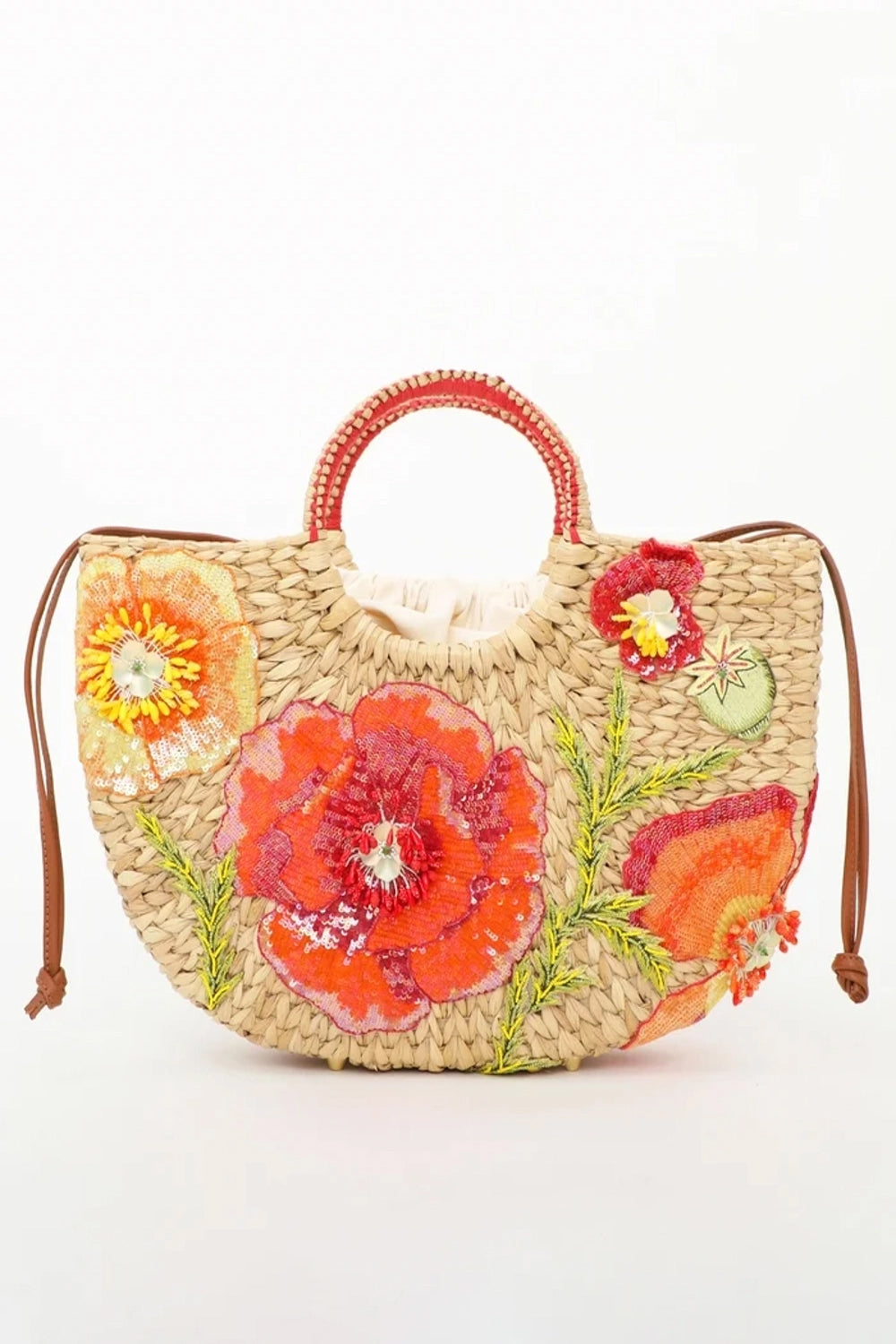 Shirley Poppy Kauna Grass Bag