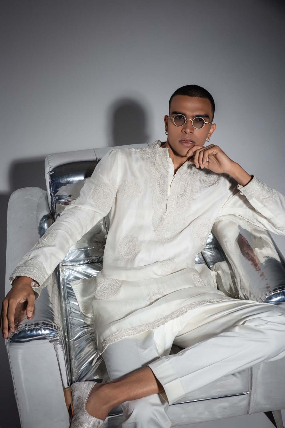 Crescent Sun Moon Kurta Set