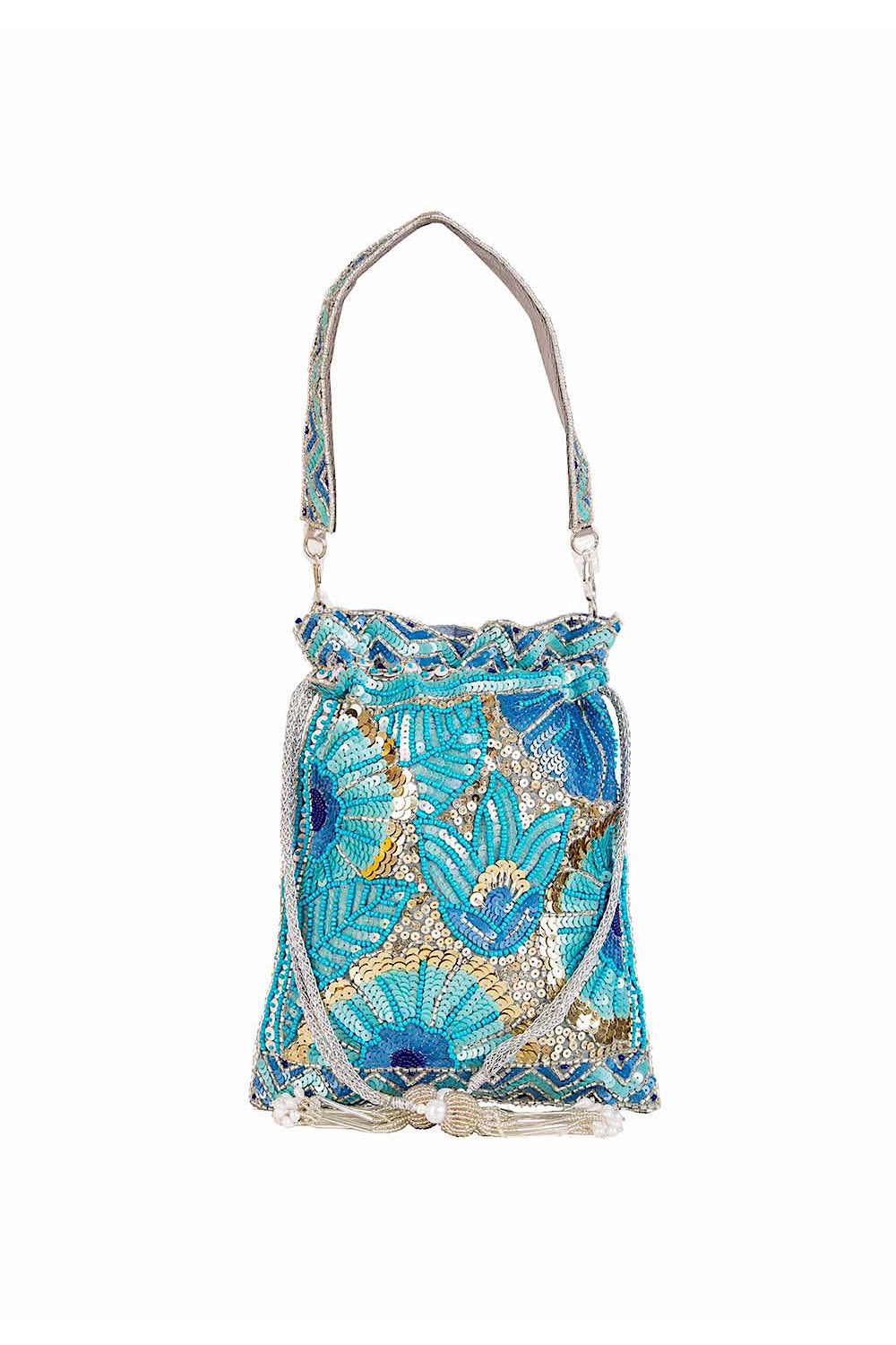 Florentine Blue Potli Bag