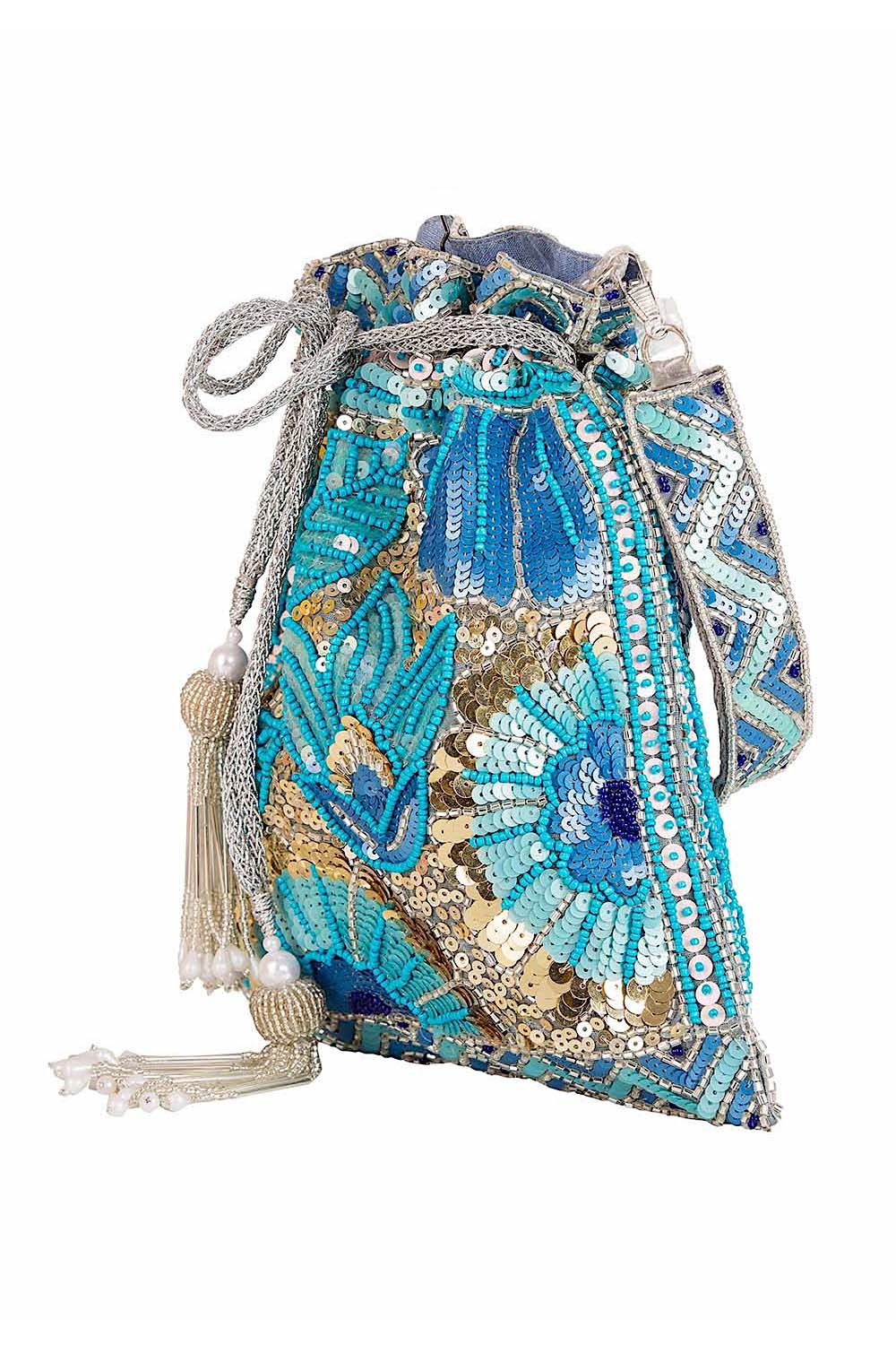 Florentine Blue Potli Bag