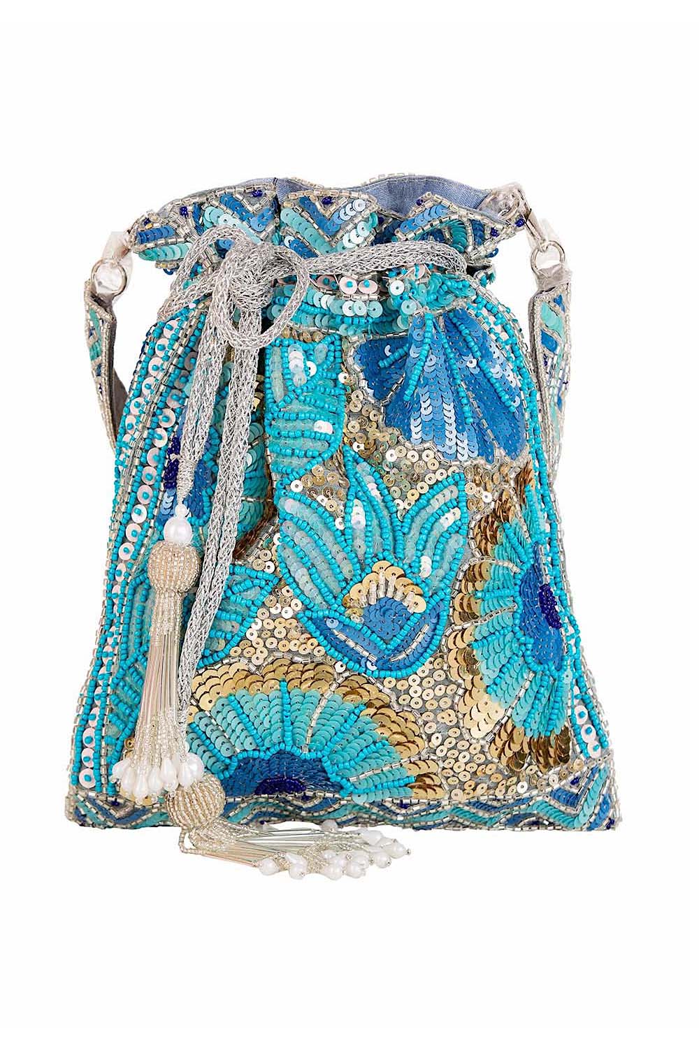 Florentine Blue Potli Bag