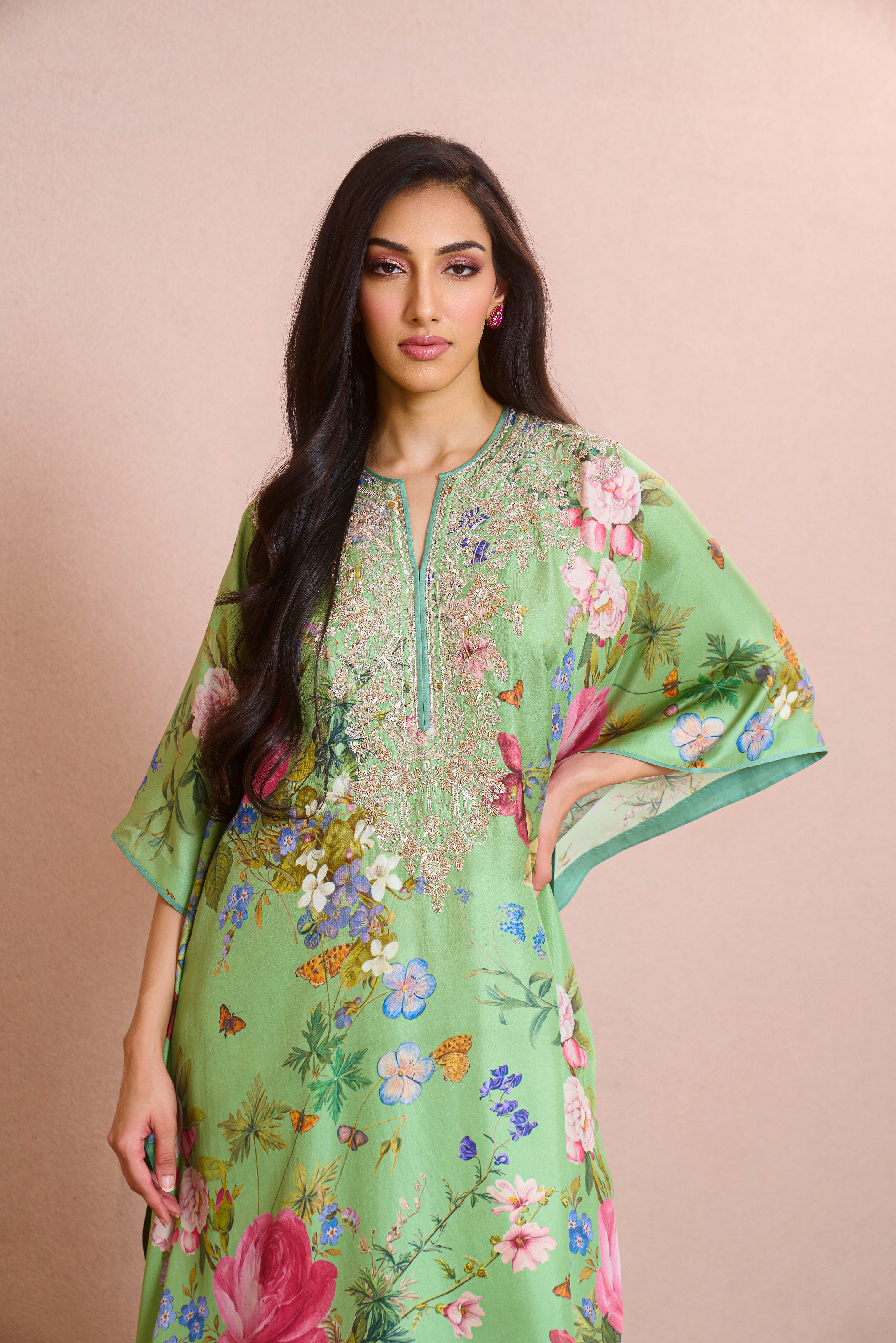 Printed Amber Kaftan Set