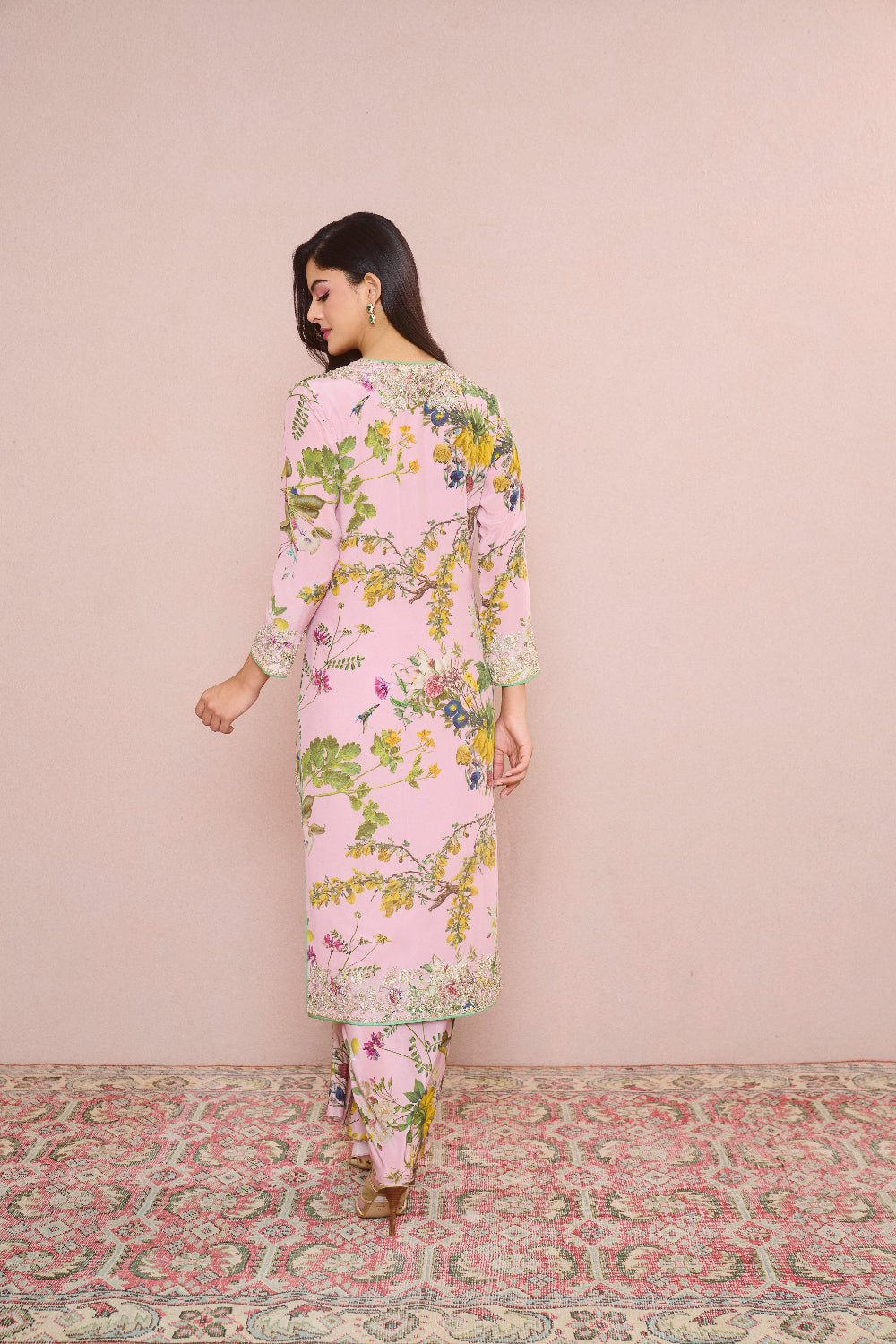 Printed Astra High Low Kurta set