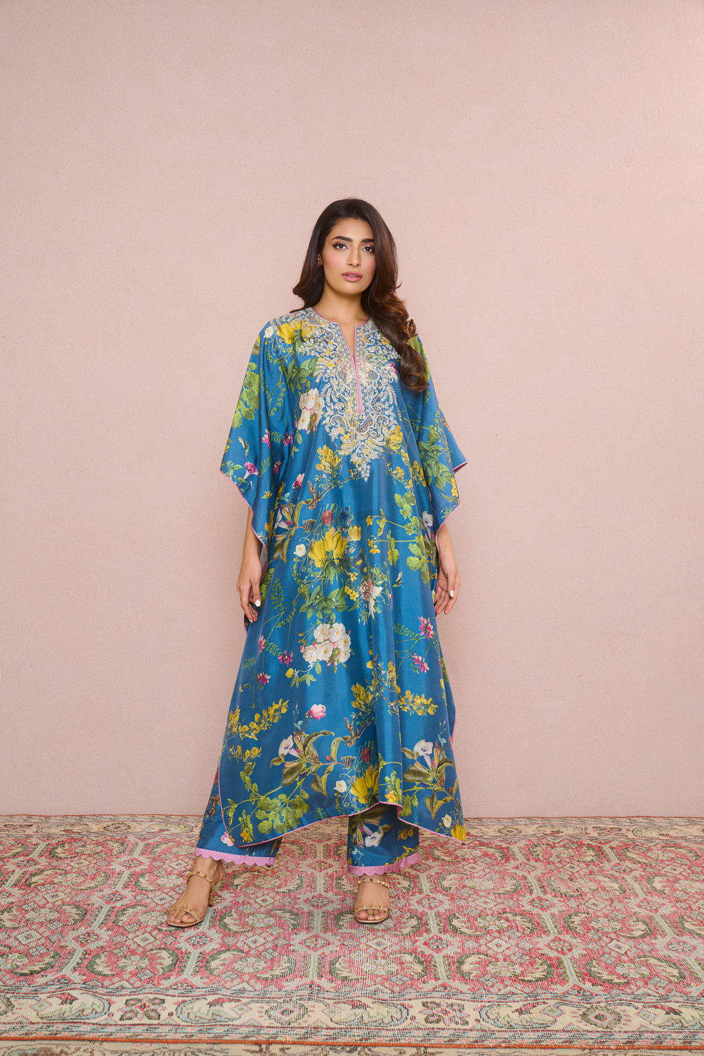 Printed Mahek Kaftan Set