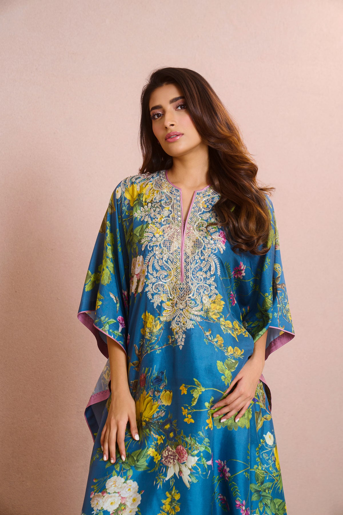 Printed Mahek Kaftan Set