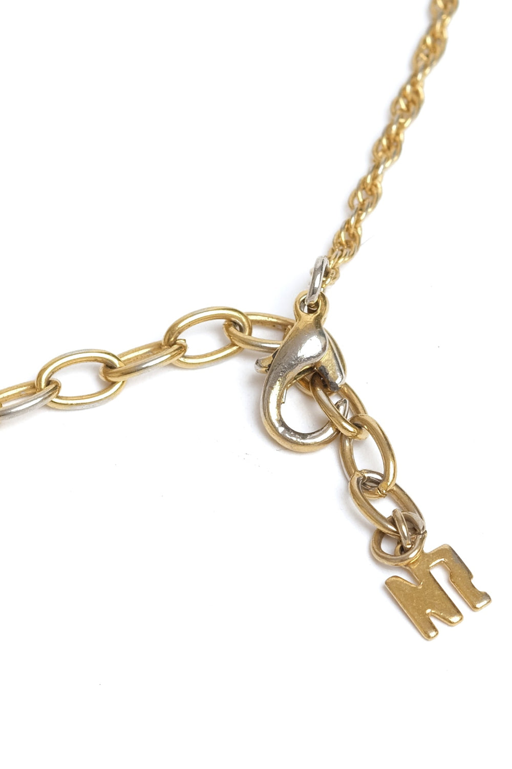 vintage Pierre Balmain charm drop pearl link necklace