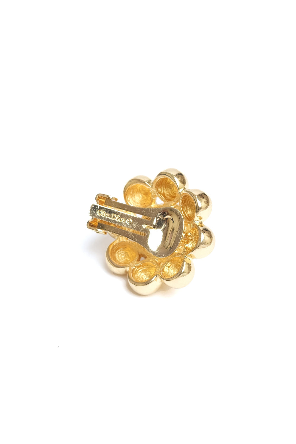 Vintage Christian Dior flower earrings