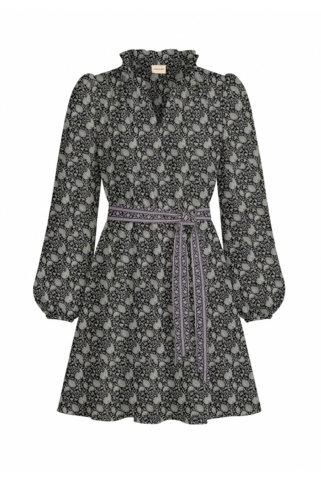 Swing dress with belt