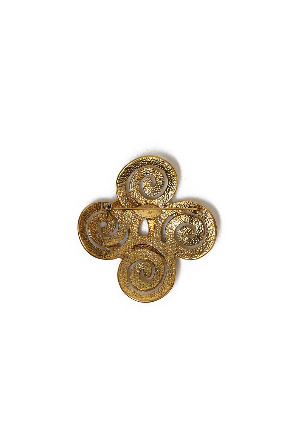 Vintage Chanel Twisted Flower CC Brooch