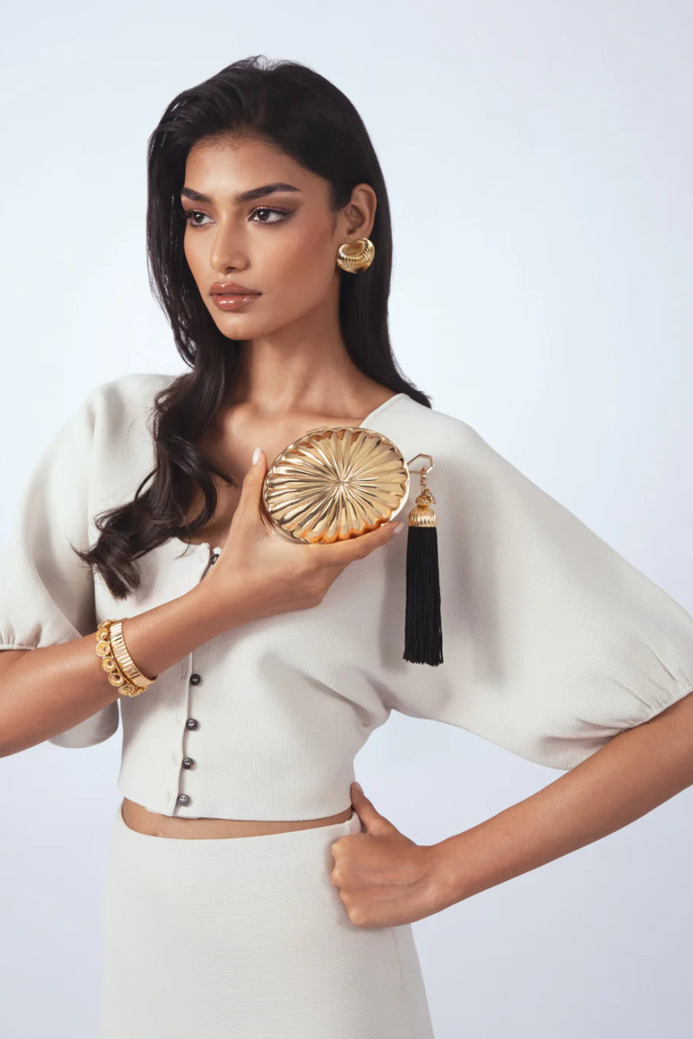 Auryn Tassel Clutch