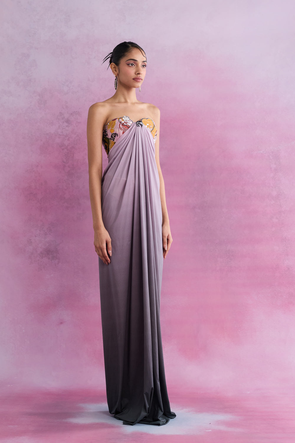 Florain Draped Ombre Gown