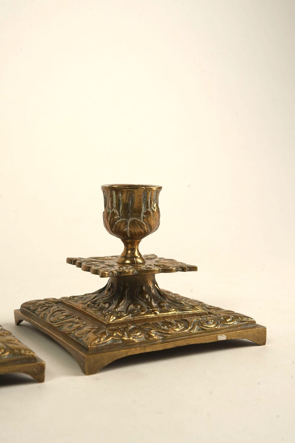Preloved Vintage Neoclassical Style Candle Holders | Set of 2