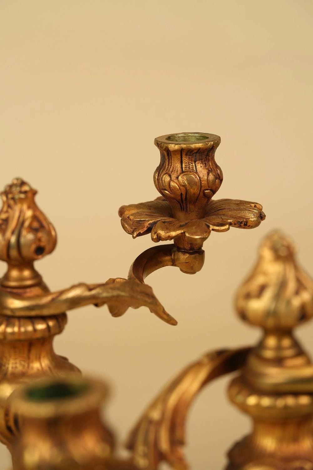 Gilded French Candle Stands