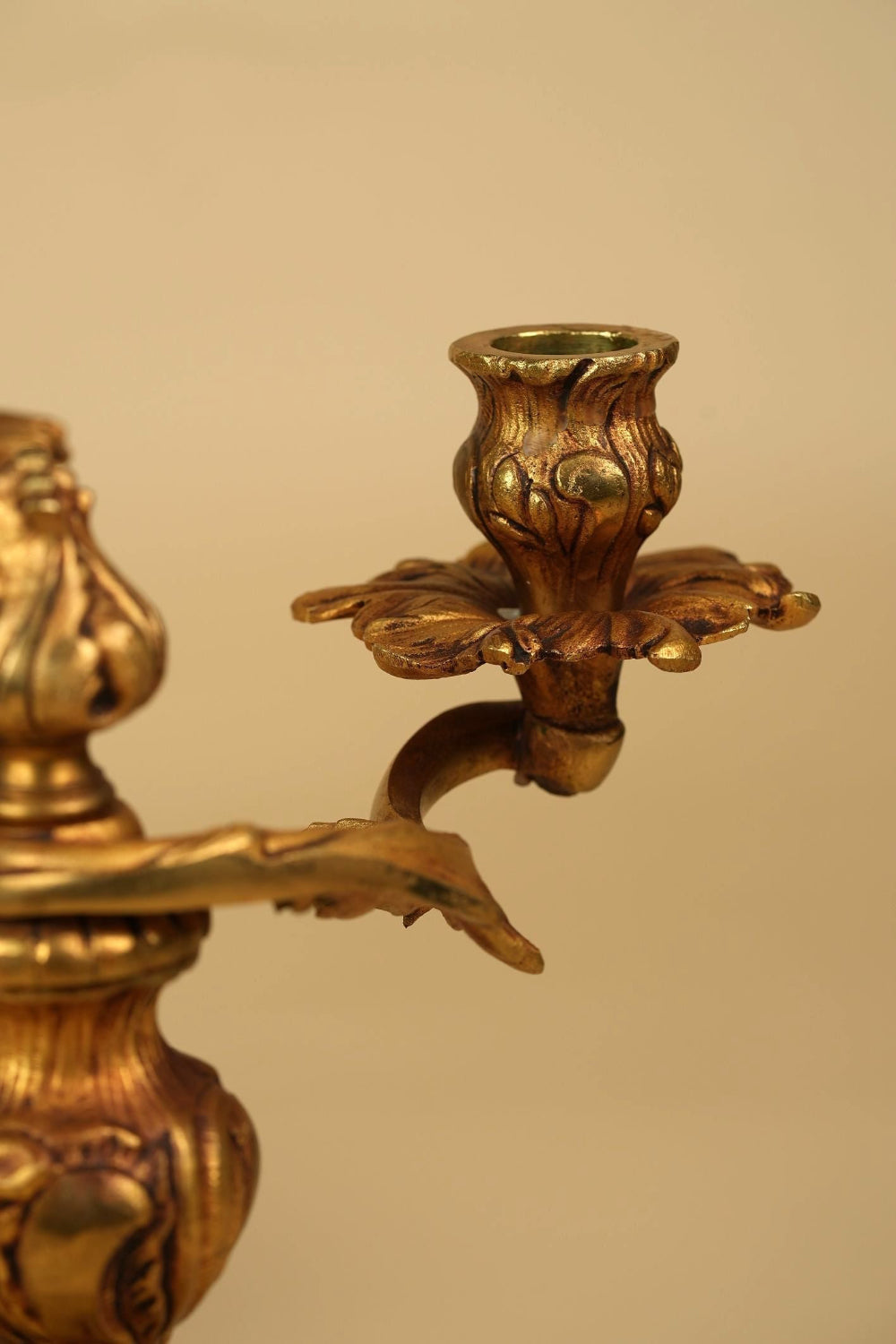 Gilded French Candle Stands
