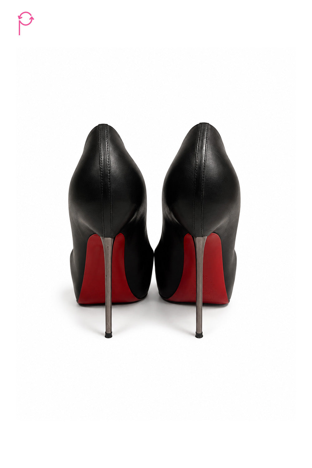 Preloved Christian Louboutin Black Leather Pumps