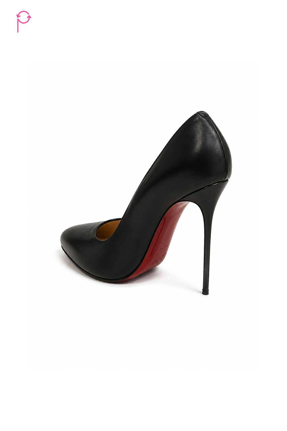 Preloved Christian Louboutin Black Leather Pumps