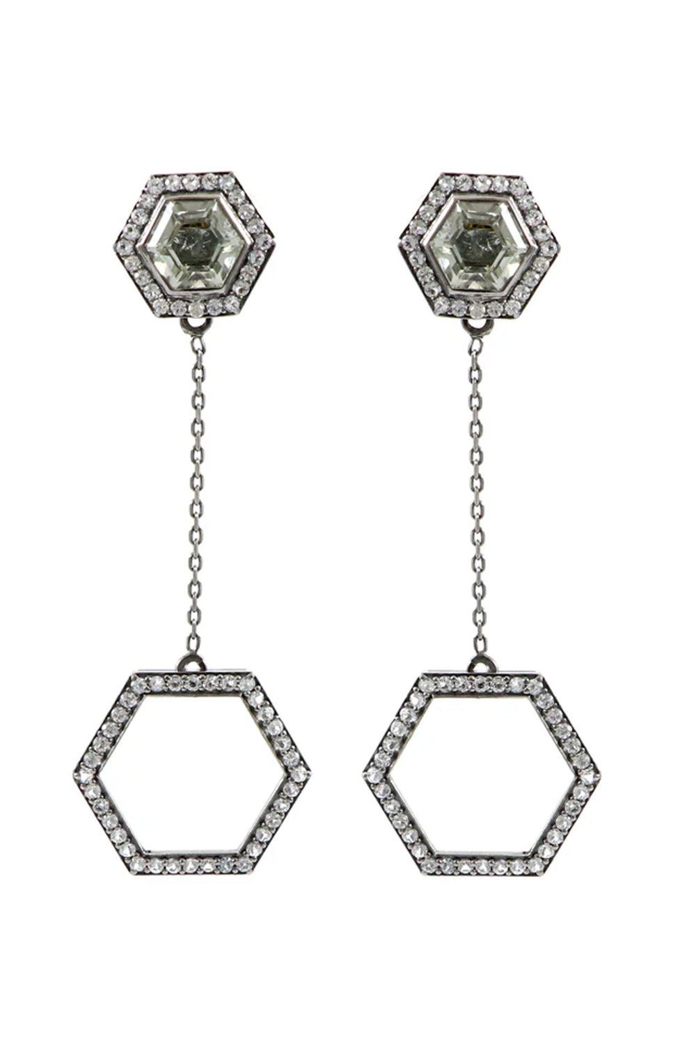 Hexagon Convertible Earrings