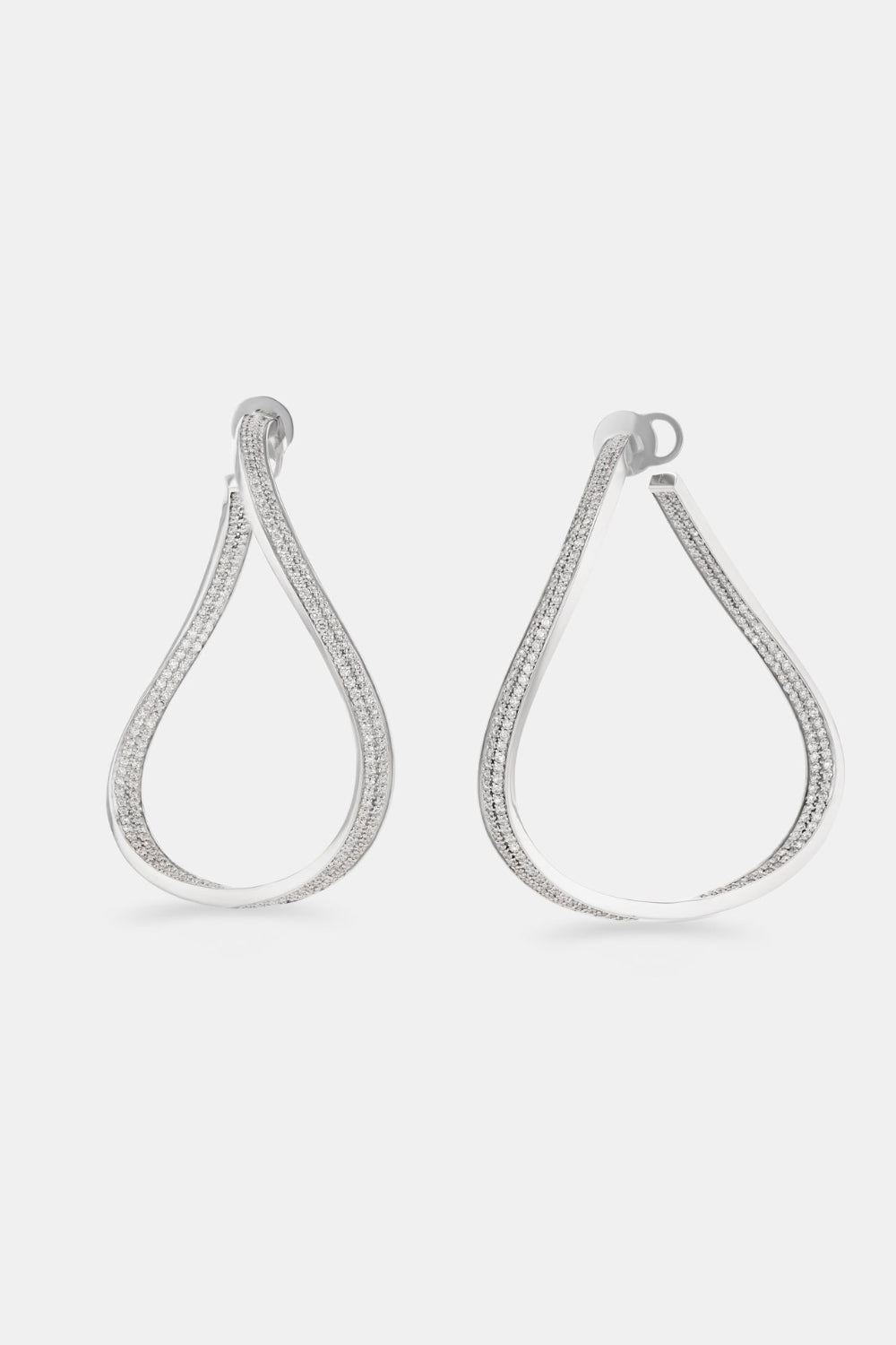 The Sway Diamond Pavé Maxi Hoops