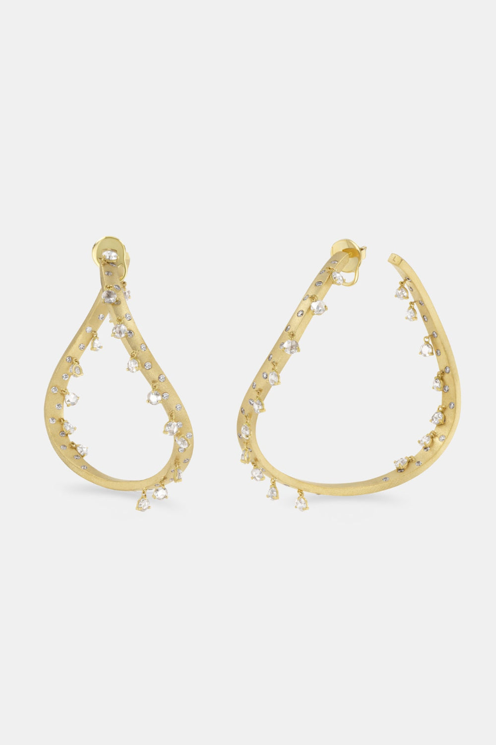 The Swaying Diamond Maxi Hoops