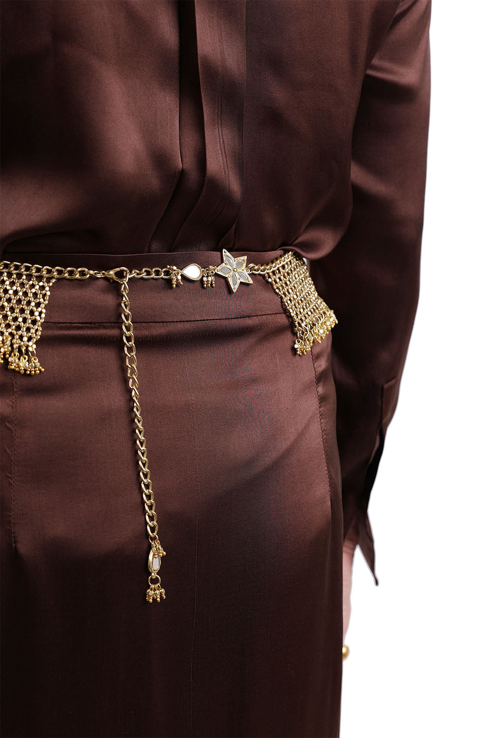 Gold Hammer Beads Belt