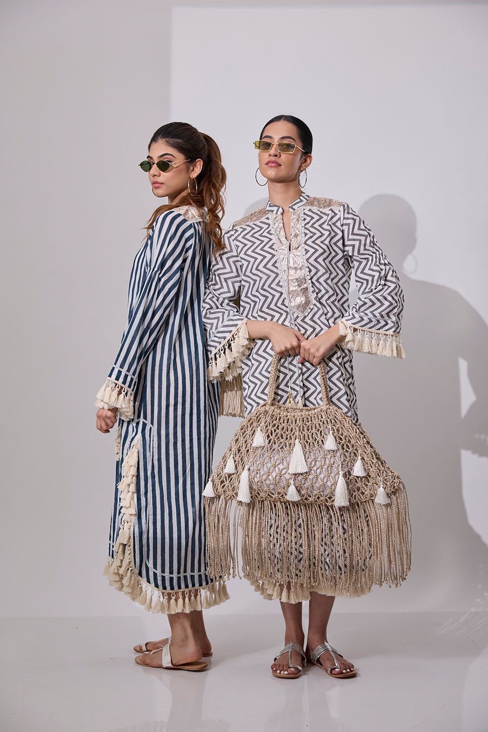 Bahama Silver Jute Jaali Tote