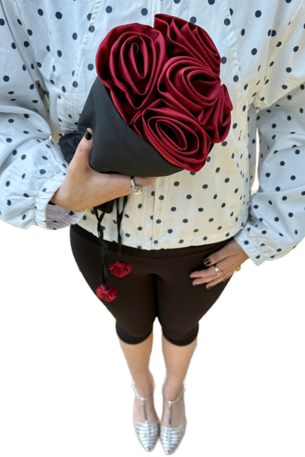 Bouquet Bag - red & black