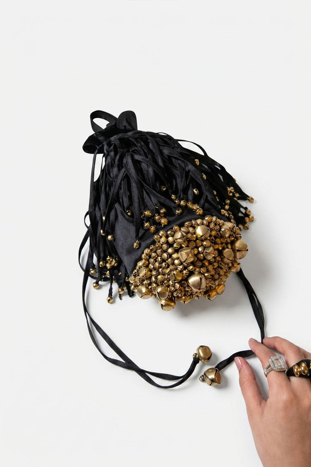 Rocky Bag - Lennon (black & gold)