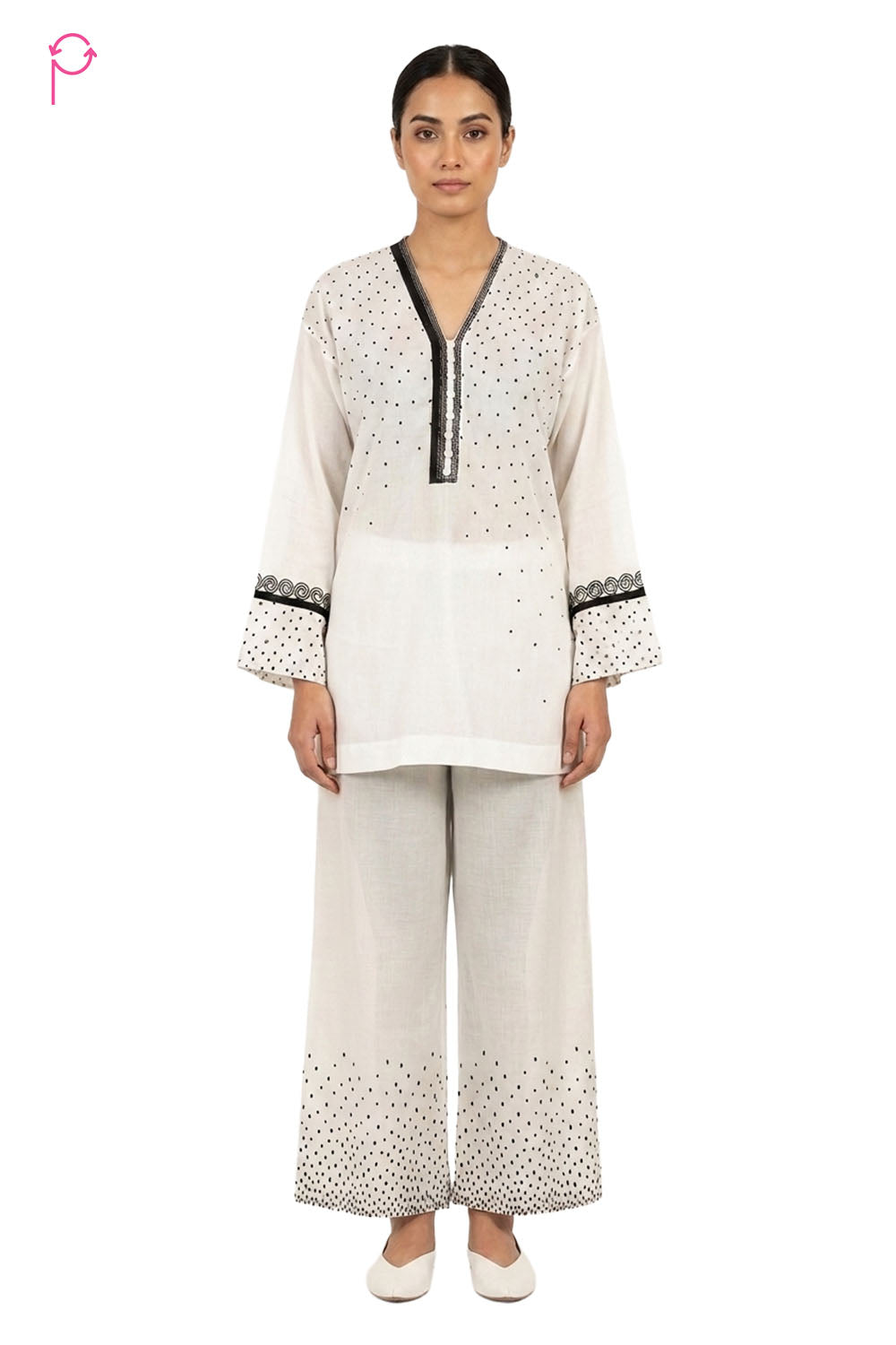 Preloved Cotton White Co-ord Set